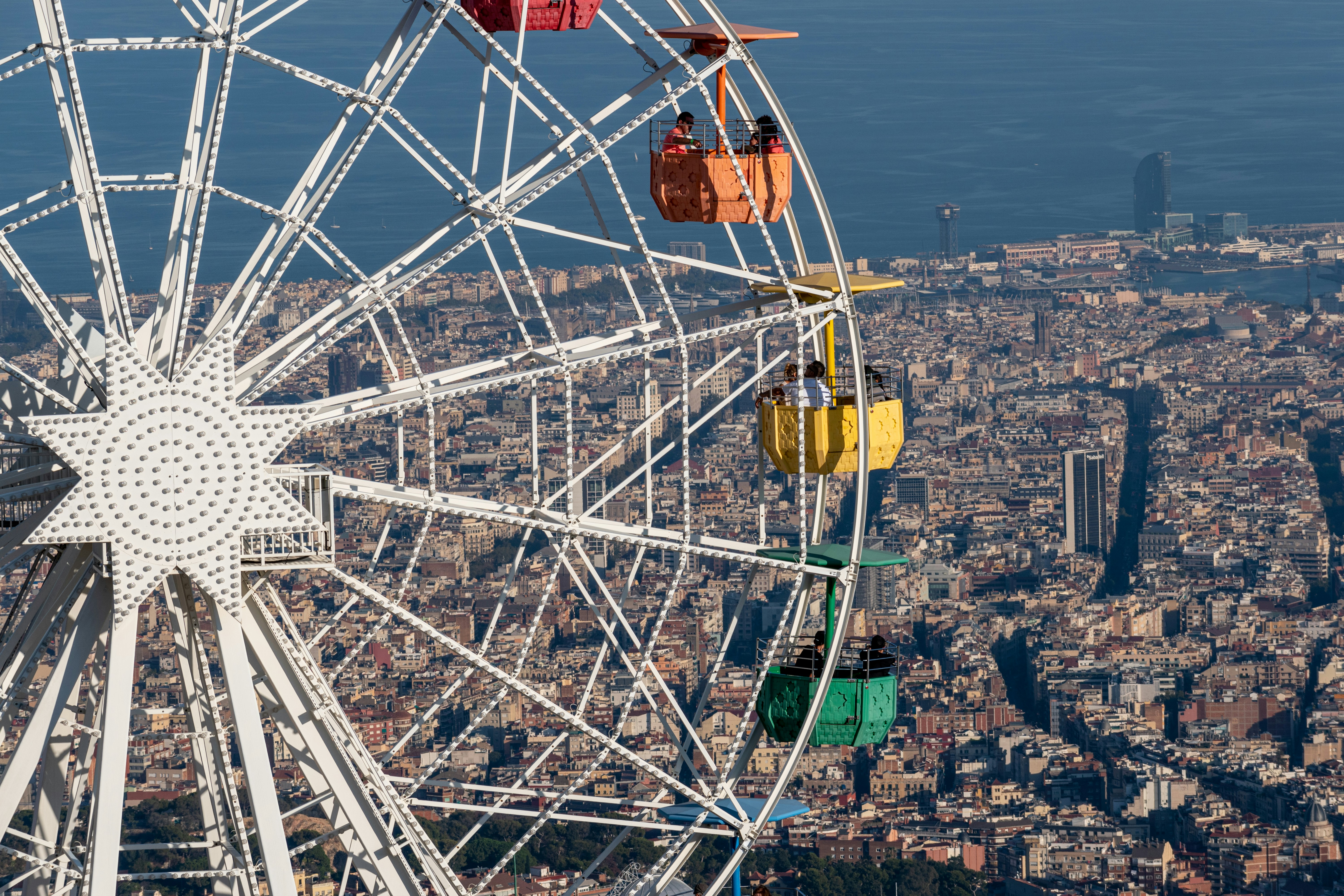 panorama wheel on Tibidabo, Barcelona, Spain