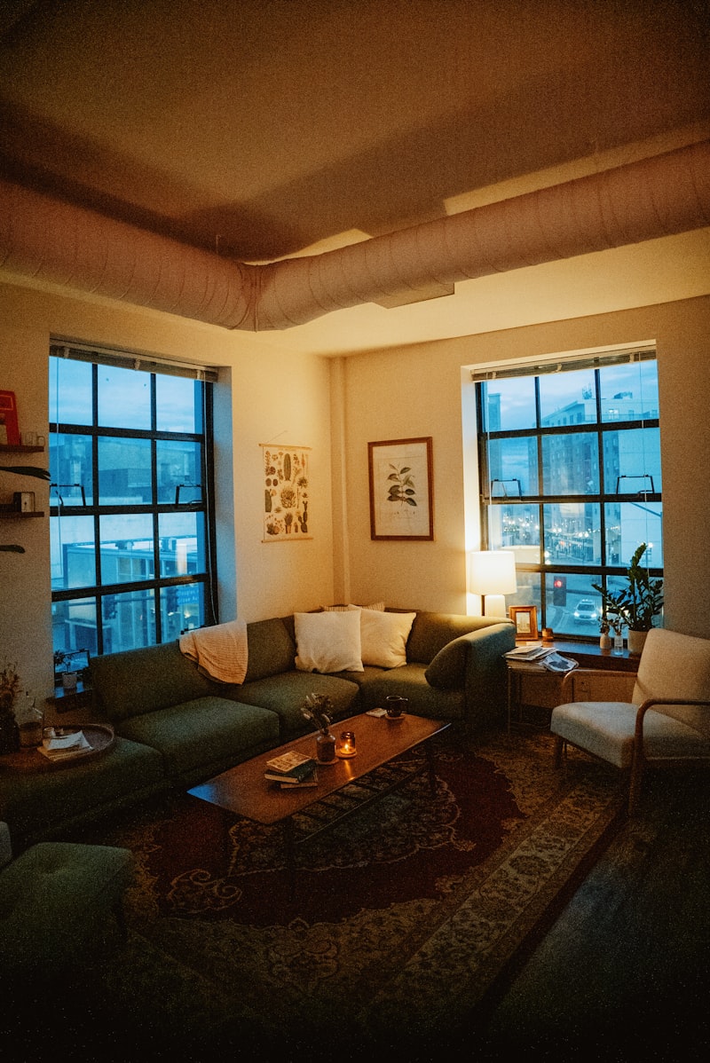 Furnished living room, corporate accommodation in Leicester