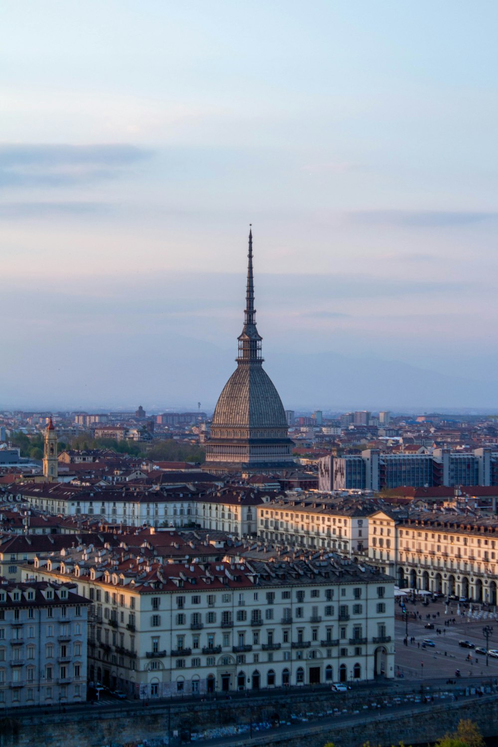 a view of a city from a high point of view