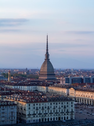 a view of a city from a high point of view