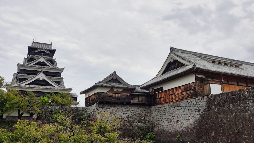 a castle like structure with two towers on top of it