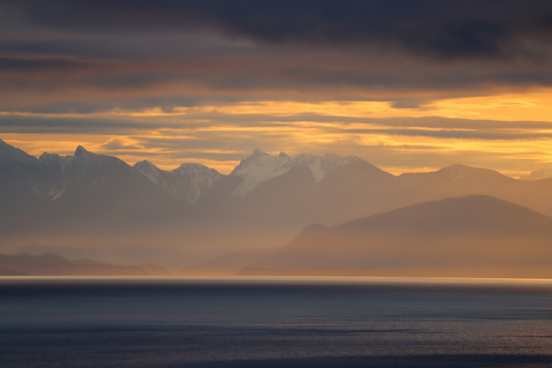 a view of a mountain range in the distance
