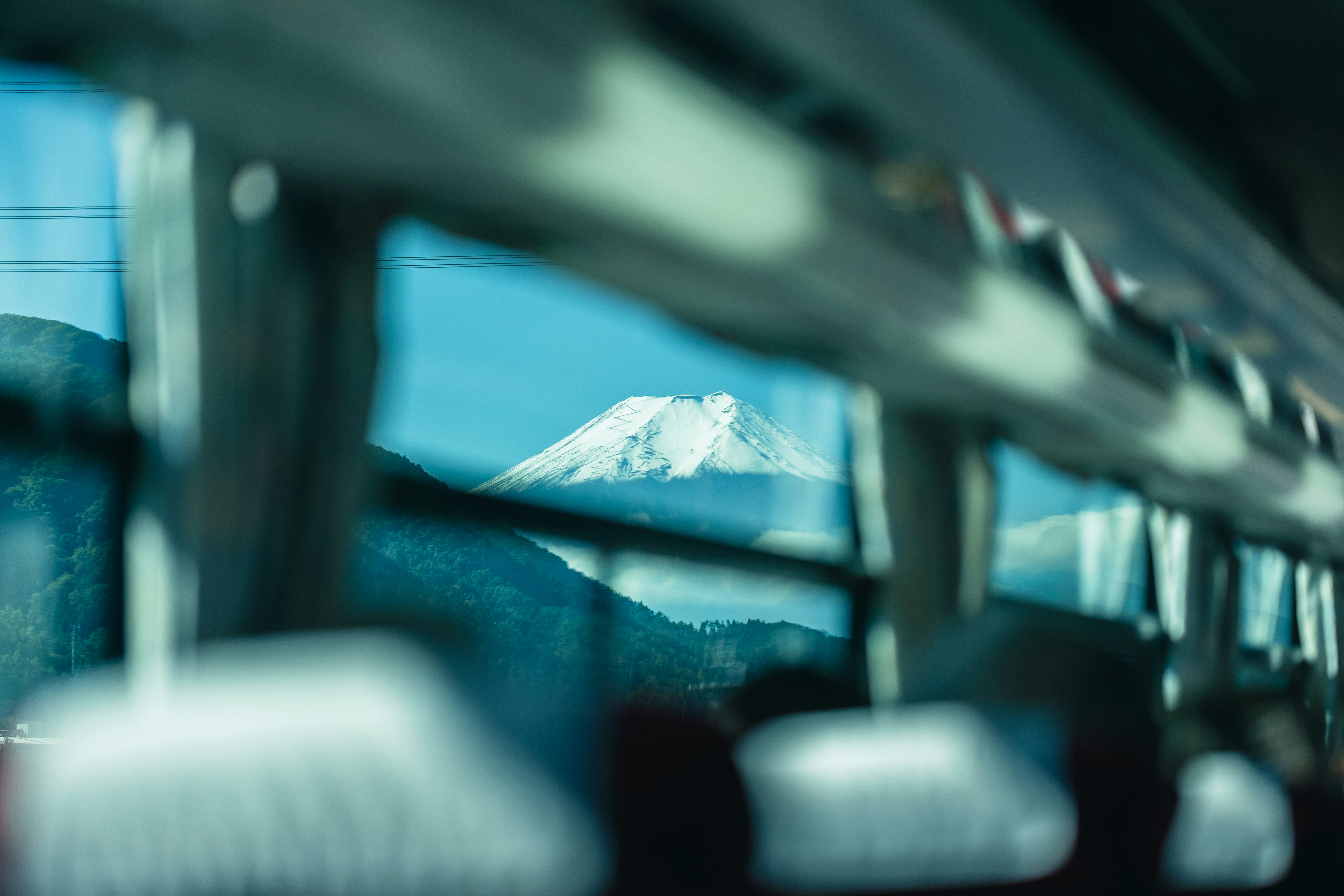 A view of a mountain from inside a bus photo – Free Nature Image on ...