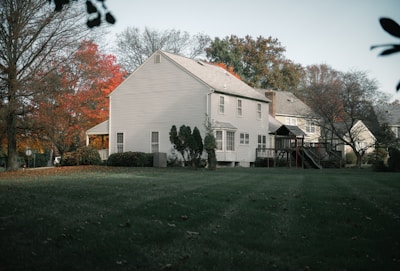 Spacious two-story home with a large backyard and mature trees in a quiet Tennessee neighborhood.