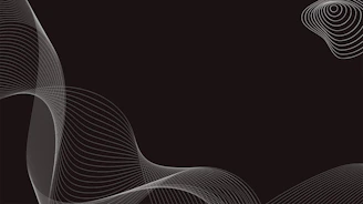 Abstract tech background with flowing lines in black, white, and dark blue hues.