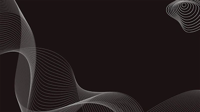 Abstract tech background with flowing lines in black, white, and dark blue hues.