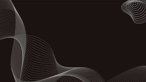 Abstract black and white pattern of swirling lines and shapes.