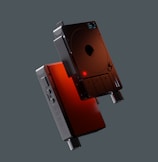 Prototype device showcasing innovative audio technology in a sleek design.