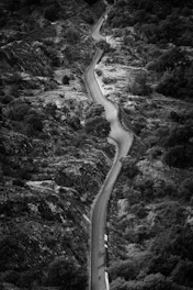 A winding road illustration symbolizing the twists and turns of an artist’s career.