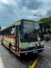 a bus parked on the side of the road