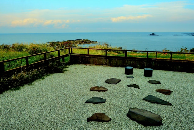 A serene landscape representing the quest for zen in modern America.