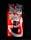 A well-lit vending machine displays several beverage options, including bottled drinks such as water, soda, and juices. The machine's bright red and white design features the Coca-Cola logo prominently.