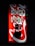 A well-lit vending machine displays several beverage options, including bottled drinks such as water, soda, and juices. The machine's bright red and white design features the Coca-Cola logo prominently.