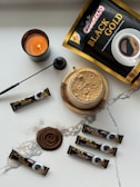 A beautifully arranged coffee tasting session.