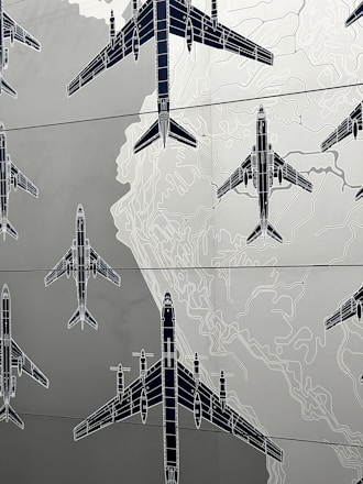 An illustration of airline miles and travel destinations.