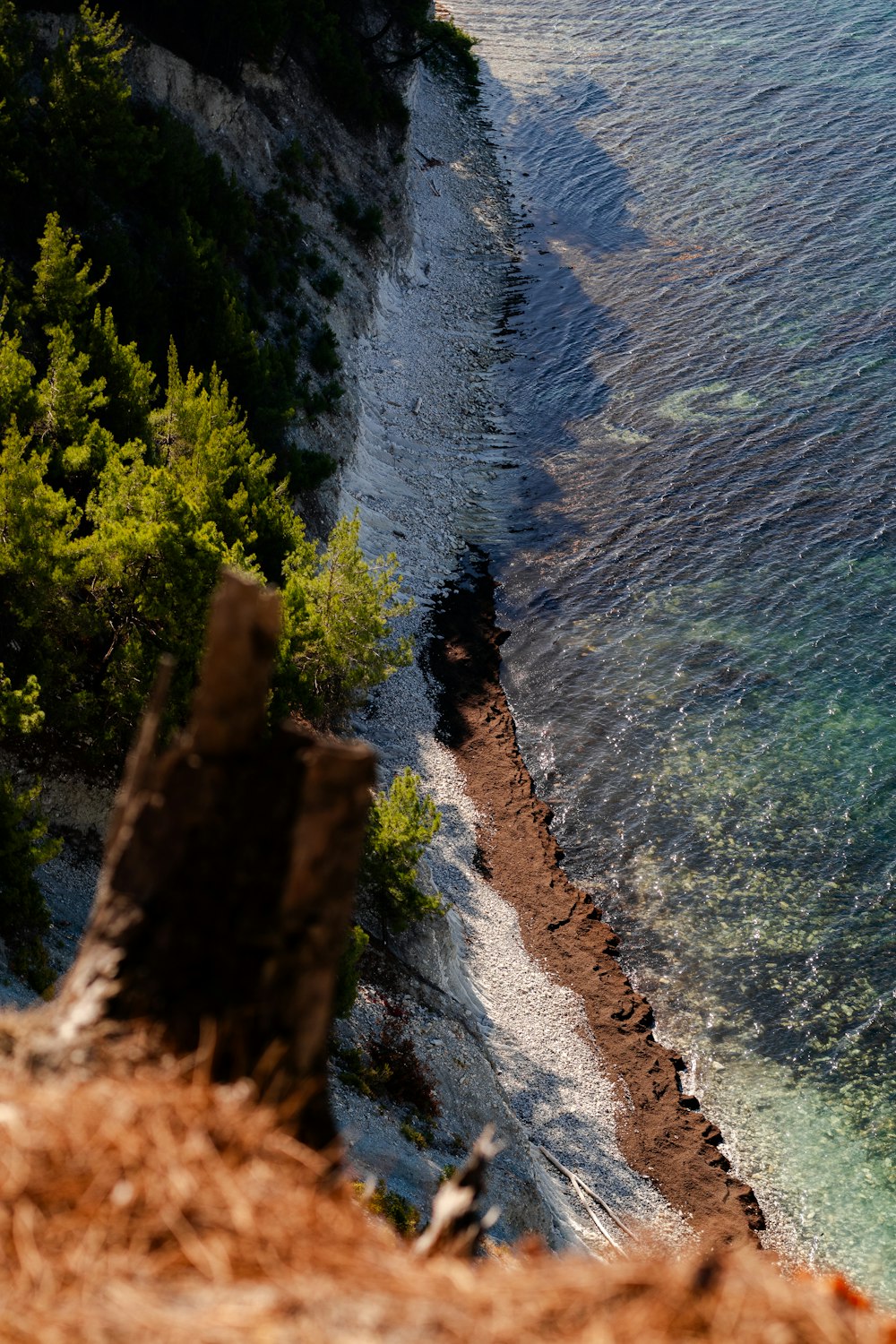 une vue d’un plan d’eau depuis une colline