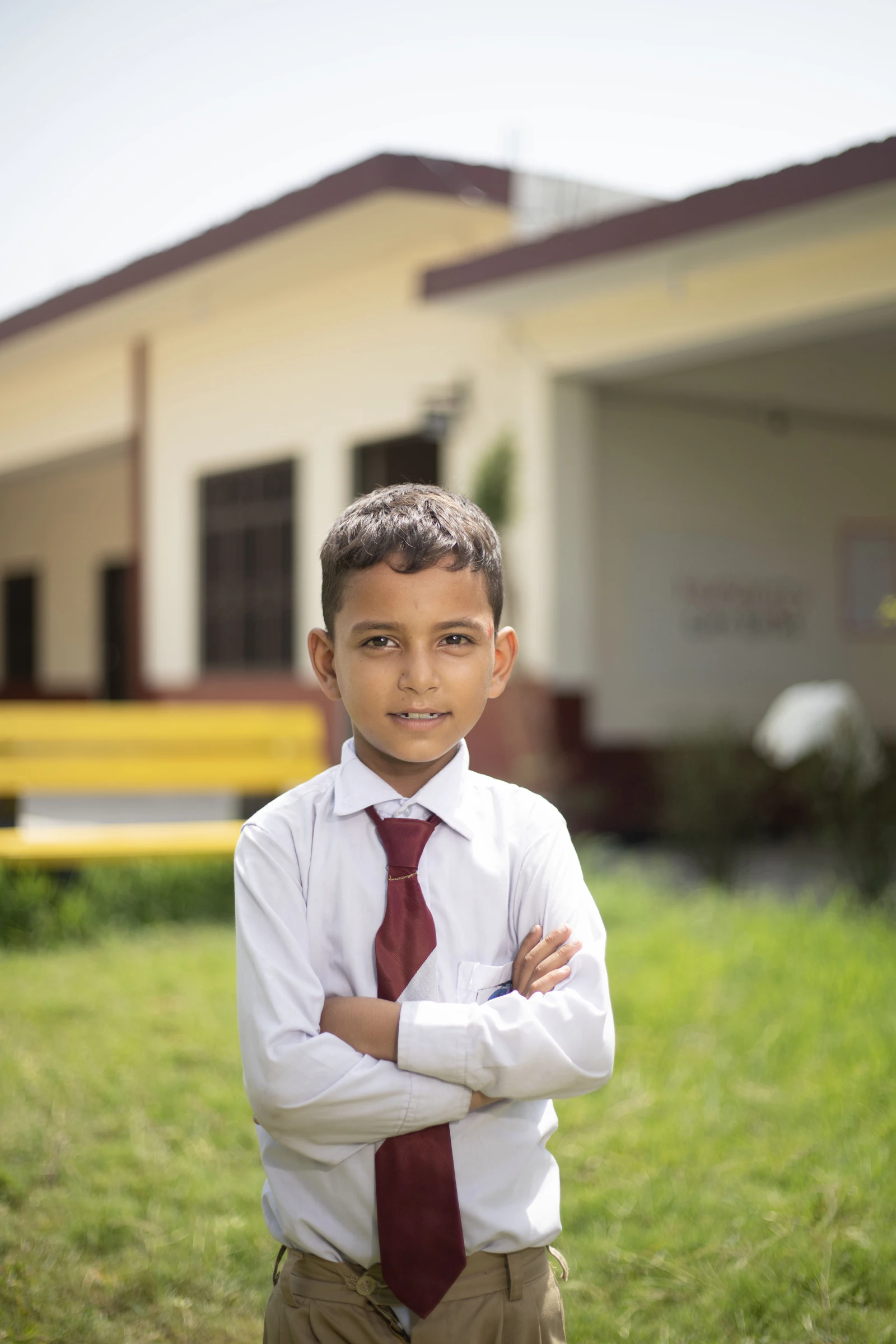 Representative school student in uniform
