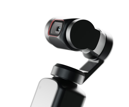 a close up of a camera attached to a cell phone