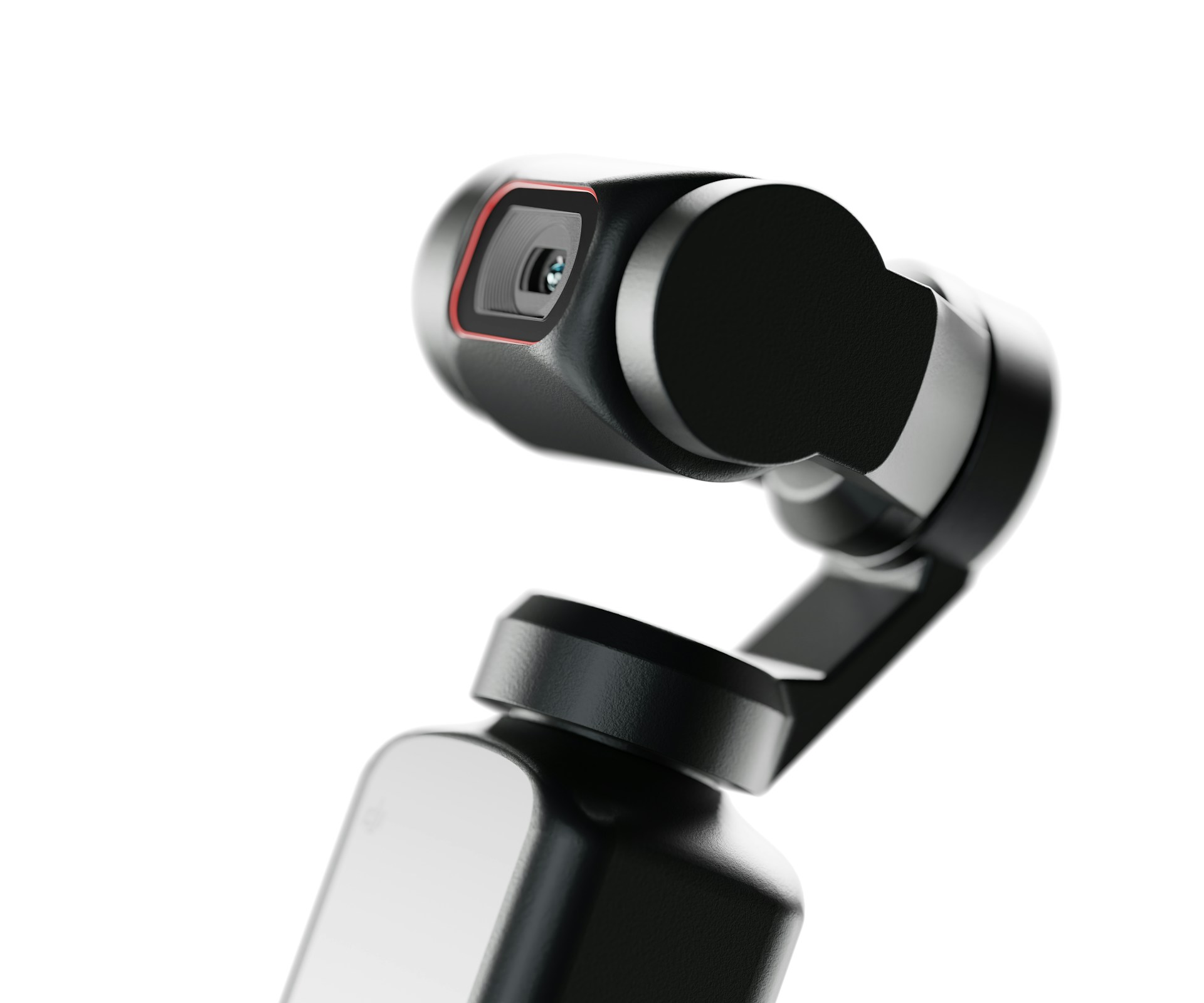 a close up of a camera attached to a cell phone