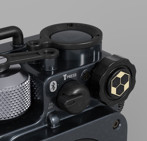 A close-up of a sleek, modern home emergency assistance button.