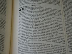 A close-up of a well-designed CV.