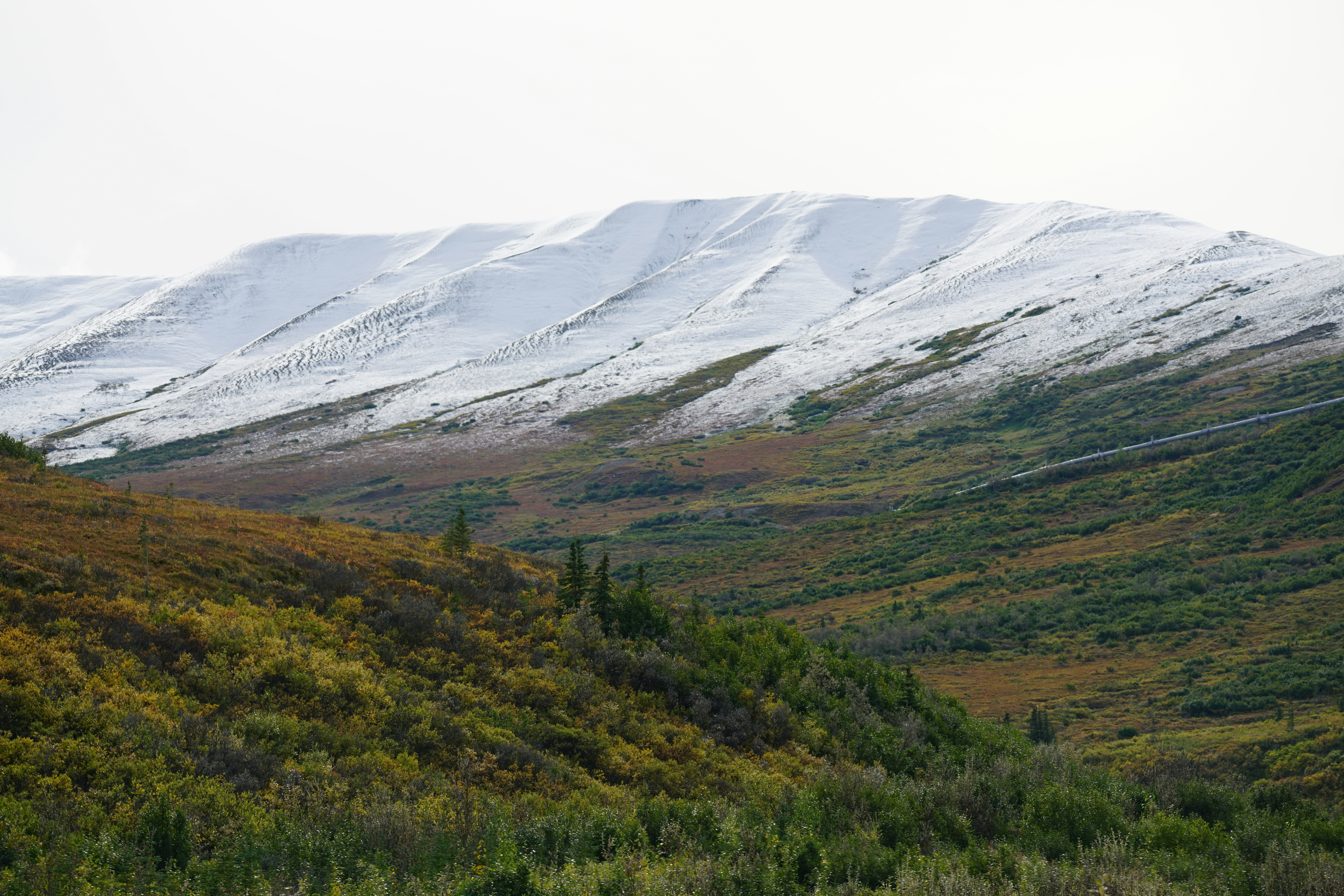 a mountain with snow on the top of it