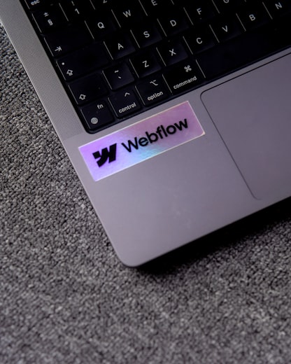 Close-up of vinyl sticker print detail on a laptop