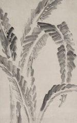 A minimalist Chinese ink painting of abstract time cycles symbolizing life patterns.