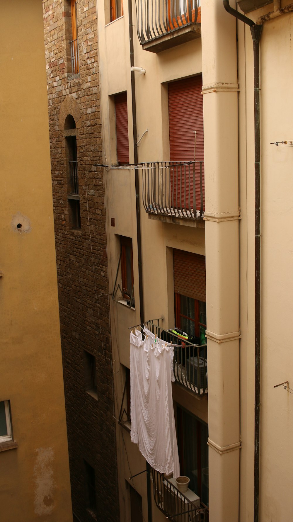 clothes hanging out to dry on a clothes line