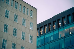 A divided layout showing before and after cost clarity visualization for a large building project.