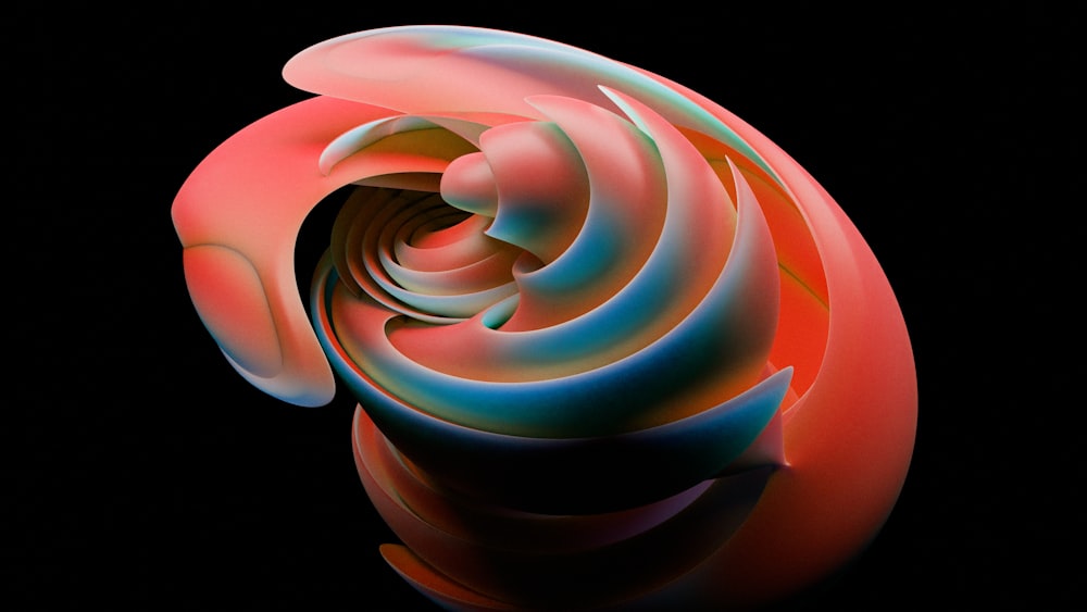 a computer generated image of a colorful object