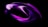 A futuristic and abstract digital artwork featuring smooth, flowing shapes with gradients of purple and pink hues creating a dynamic form on a black background.