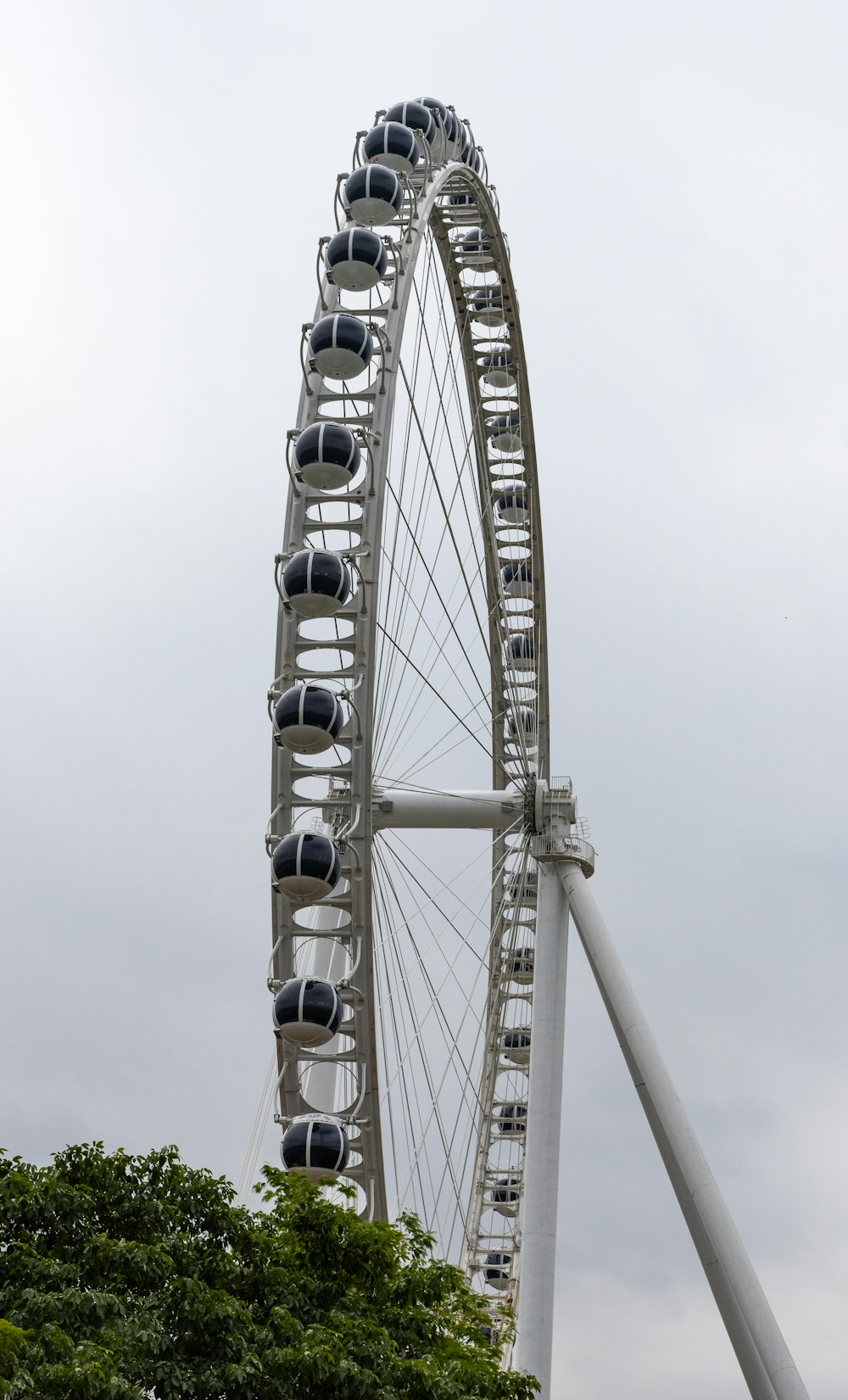 a ferris wheel with a bunch of cars on it