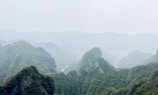 A tranquil scene of hills surrounded by nature.