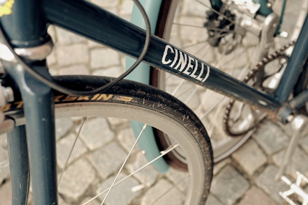 Close-up of a Cronox Bike's sturdy frame and smooth tires.