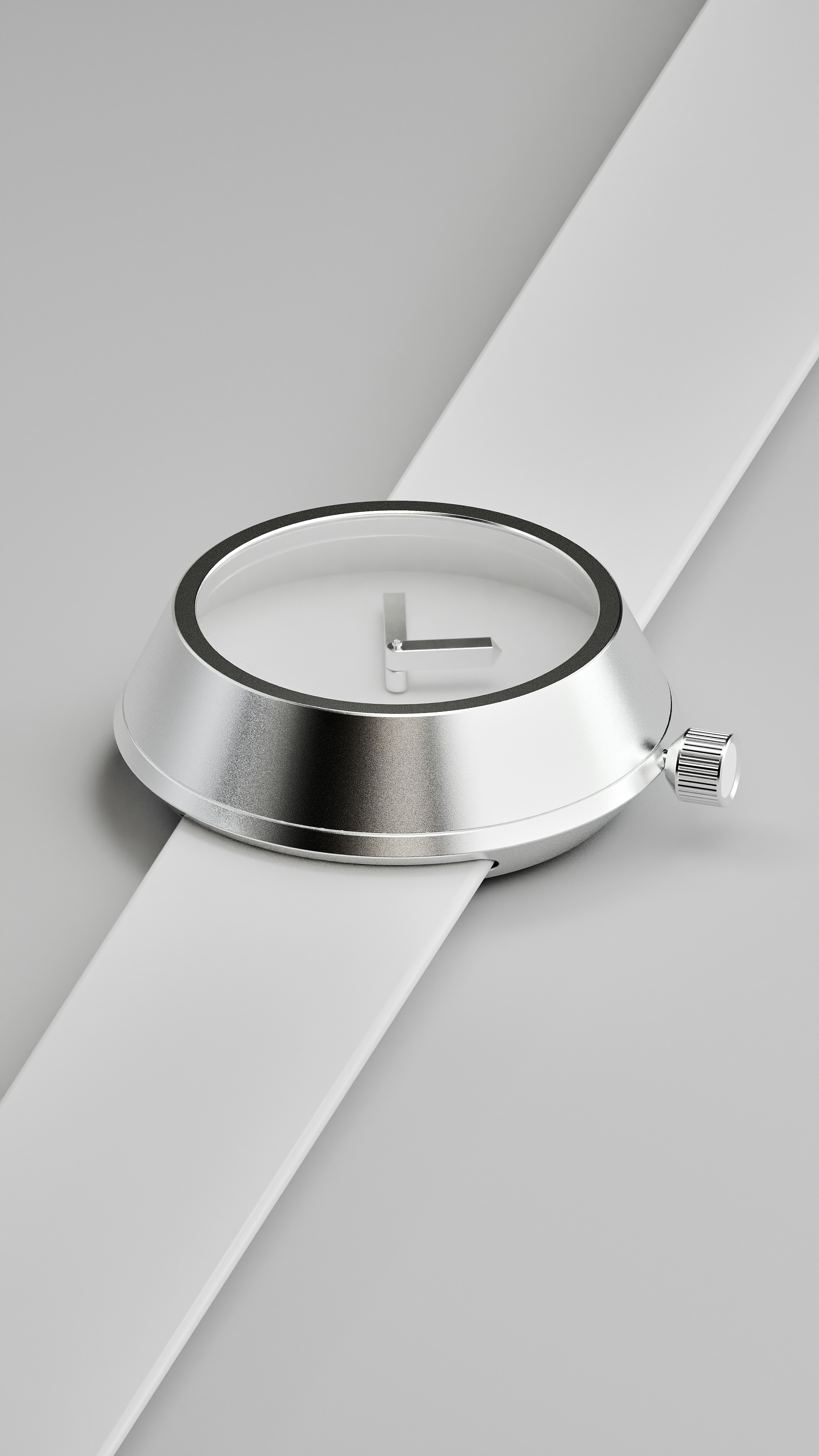 Minimalist Silver Timepiece