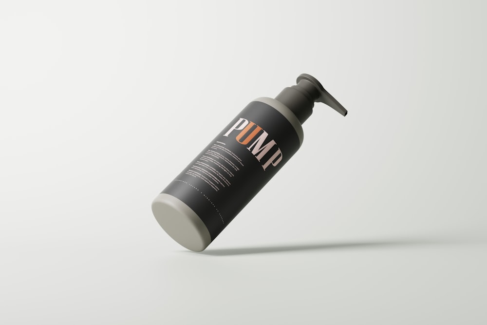 a bottle of pump up on a white background