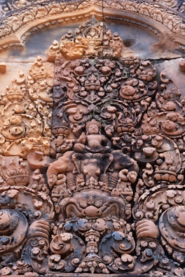 Close-up of an Indus Valley Civilization seal showing intricate animal motifs.