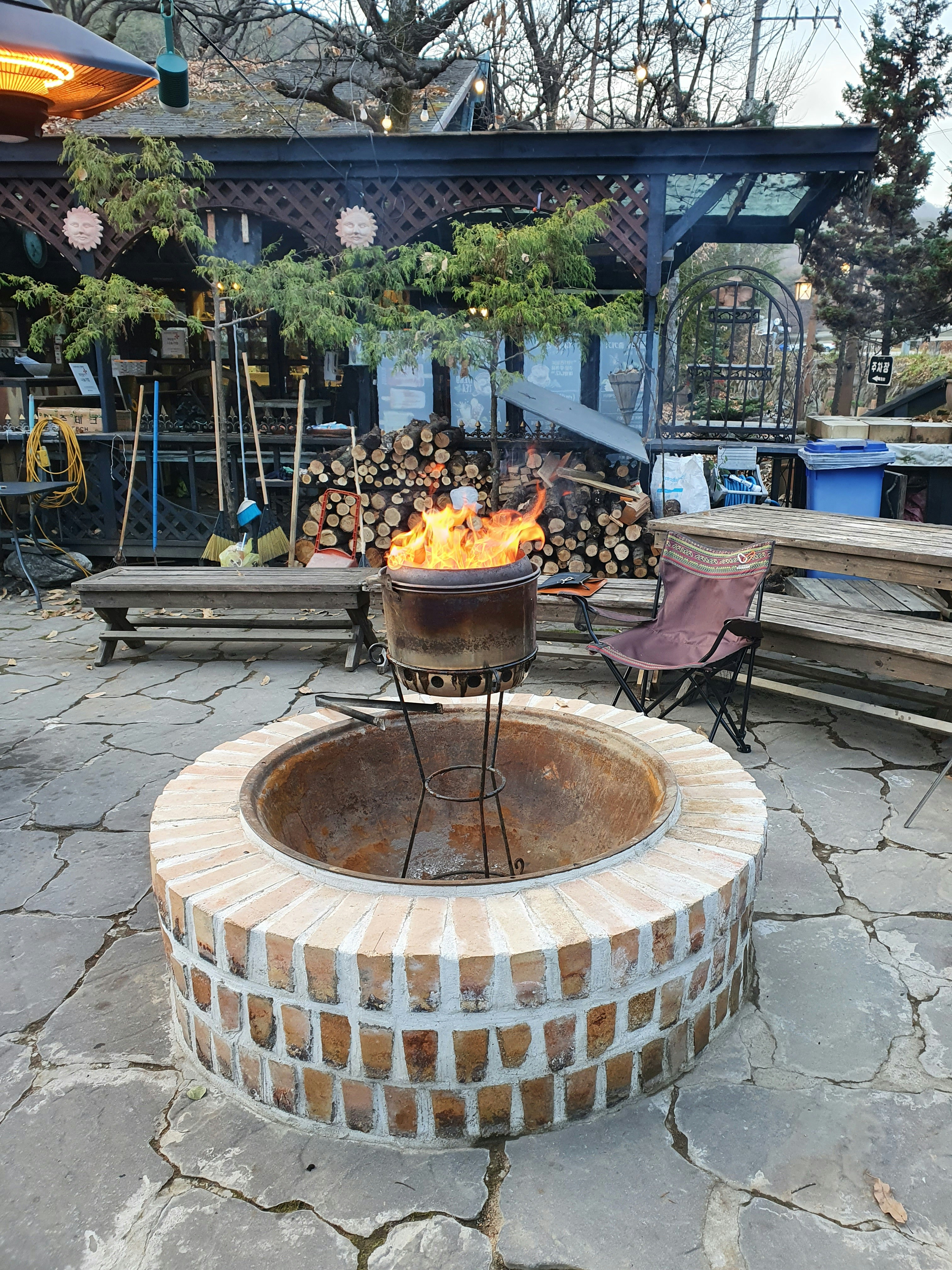 Recycled Stone Firepit