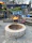 A cozy backyard setup with wooden games arranged invitingly for family fun