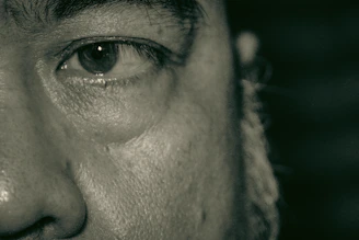 Close-up of a gentle facial treatment focusing on wrinkle reduction.