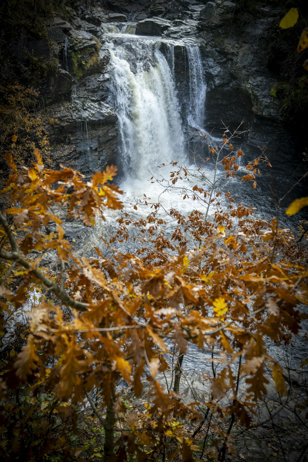 a waterfall with a bunch of water coming out of it