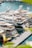 A marina filled with luxury yachts docked along the pier. The water is a clear blue and the scene is framed by vibrant green foliage. The yachts are sleek, with modern designs, and display various national flags.