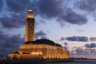 a tall tower with a clock on top of it