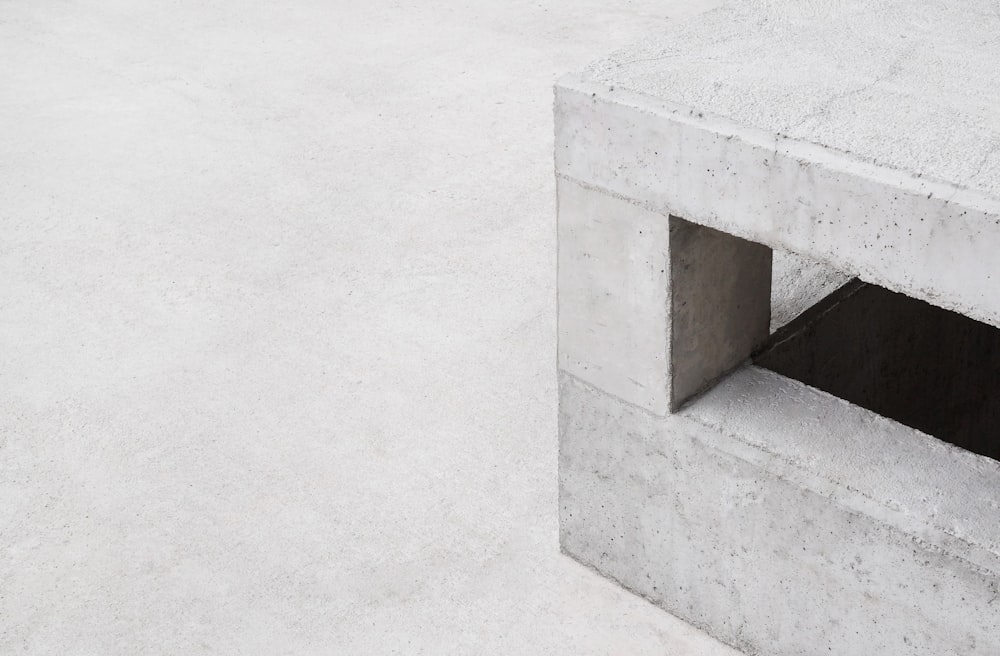 a concrete structure with a hole in the middle