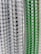Several spiral-bound notebooks are stacked vertically, showcasing a variety of colors in the spiral bindings ranging from white and gray to vivid green. The pages inside have lined paper, creating a neat and organized appearance.