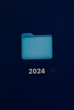 A neat folder system on a computer screen showing documents sorted by year.