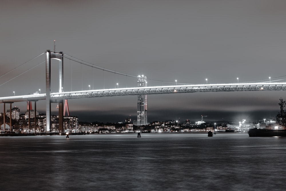 a large bridge over a large body of water