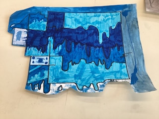 Abstract art design illustrating crisis management strategies.