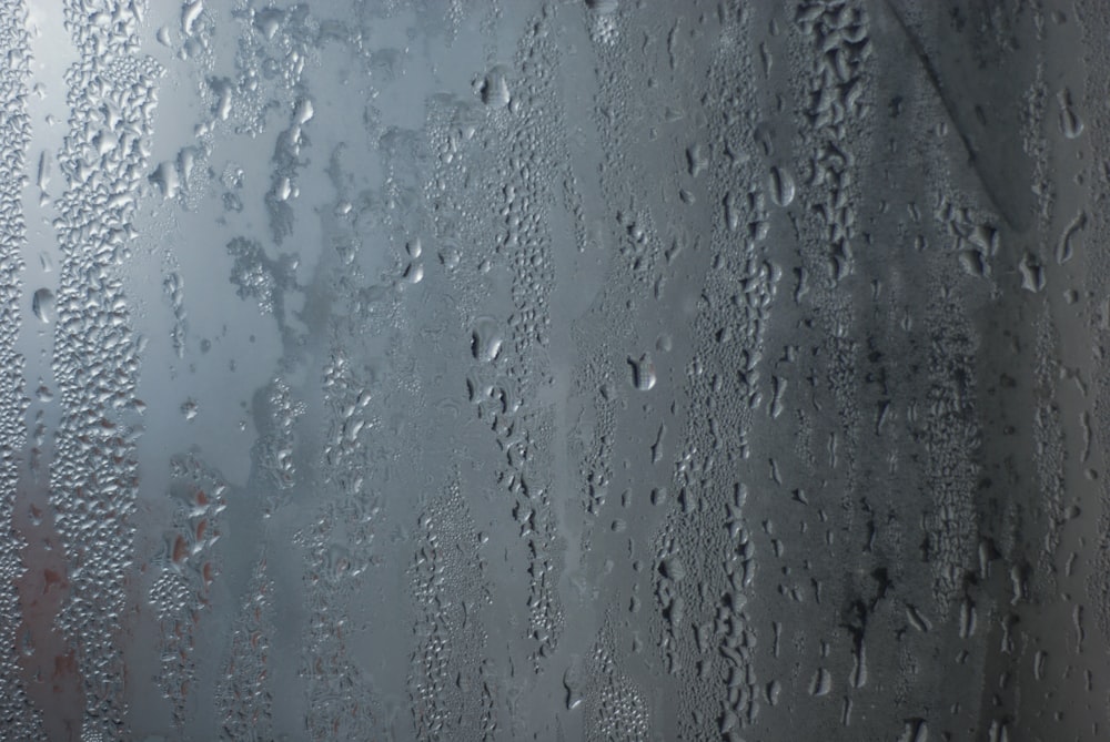 rain drops on the glass of a window